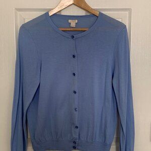 JCREW Classic Cardigan Sweater Baby Blue | Size Large